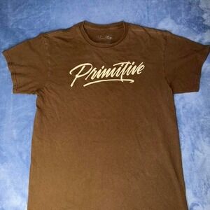 Primitive brown t shirt men size m